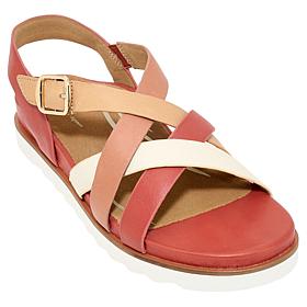 Aetrex® Carmen Leather Casual Sandal