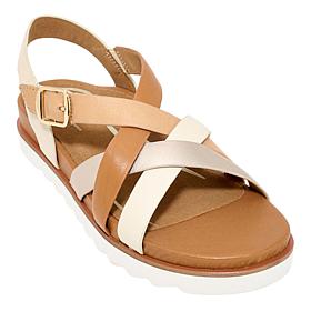 Aetrex® Carmen Leather Casual Sandal