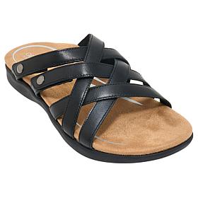 Aetrex® Kasey Leather Casual Sandal
