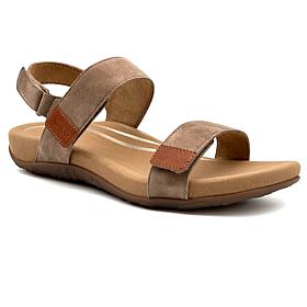 Aetrex Leslie Adjustable Suede Sandals