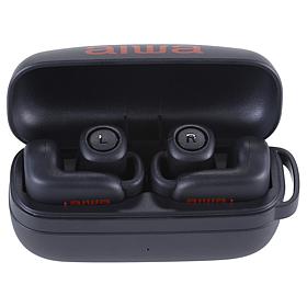 Aiwa Open Wearable Ear Clip-On Earphones w/Charging Case