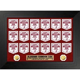 Alabama Crimson Tide Gold Coin Deluxe Banner Collection