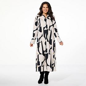Allison Brown NY Long Shirt Flare Dress