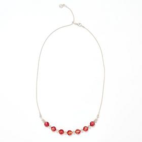 Amber Extraordinaire Adjustable Amber Bead Chain Necklace