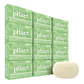 Andrew Lessman 12-pack pHact Cleansing Cucumber 4.25 oz. Bars