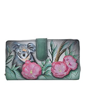 Anna by Anuschka Hand Painted Leather Two Fold Wallet
