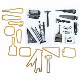 Anna Griffin® Dad's Tools Stamp and Die Set