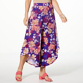 Antthony Mesh Wrap Pull-On Cropped Pant