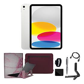 Apple iPad 11" 11th Gen Silver 512GB Wi-Fi Bundle w/Case & Voucher