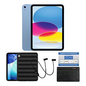 Apple iPad 11" 512GB Tablet w/ Puffer Case & Keyboard