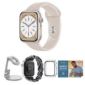 Apple Watch SE with Nylon Braided Band & Charging Stand