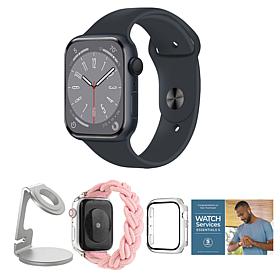 Apple Watch SE with Nylon Braided Band & Charging Stand