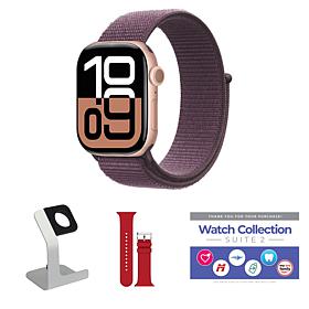 Apple Watch Series 10 GPS 46mm Sport Loop Bundle