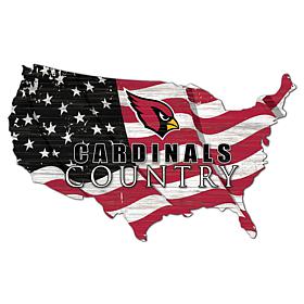 Arizona Cardinals USA Shape Flag Cutout 