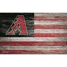 Arizona Diamondbacks Distressed Flag 11x19 