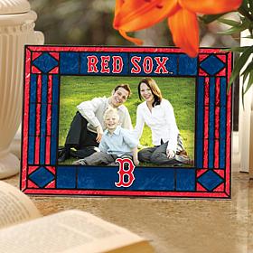 Art Glass Horizontal Picture Frame - Boston Red Sox