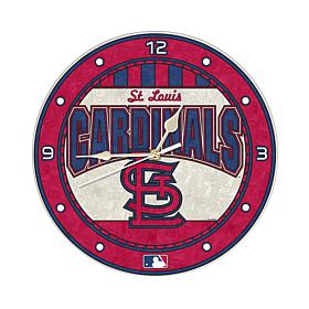 Art Glass Wall Clock - St. Louis Cardinals