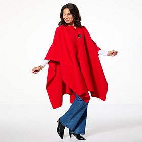 "As Is" Allison Brown NY Dramatic Cape with Mega Buttons