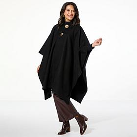 "As Is" Allison Brown NY Dramatic Cape with Mega Buttons