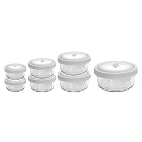 "As Is" Anchor Hocking 14 Piece Glass Food Storage Bowls with Lids