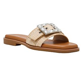 "As Is" Anne Klein Casey Elegant Crystal Slip-On Slide