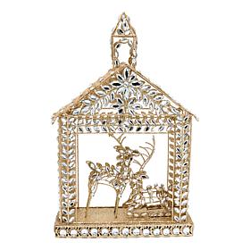 "As Is" august & leo 17" Jeweled Reindeer Stable