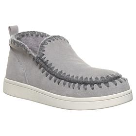 "As Is" BEARPAW® Chrishell Suede Crochet Bootie w/Rain Repellent