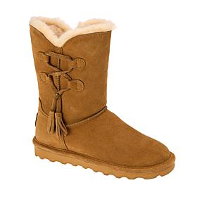 "As Is" BEARPAW® Paxton Suede Tassel Boot w/Rain Repellent