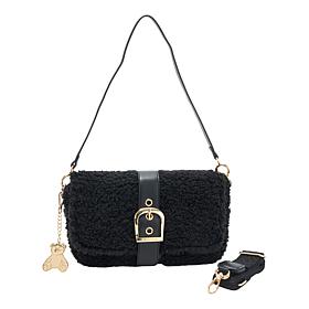 "As Is" Bearpaw Sherpa Flap Crossbody Bag