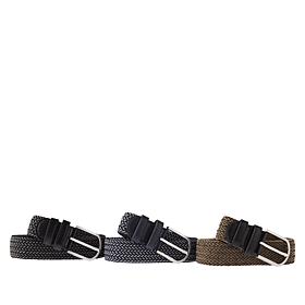 "As Is" Bell & Howell 3-pack Stretch Belt Set