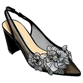"As Is" Betsey Johnson Petra Embellished Sling-back Pump