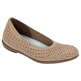 "As Is" BZees Kallie Mesh Knit Rhinestone Flat