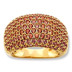 "As Is" C. Lopez Orange or Blue Sapphire Sterling Silvr Wide Band Ring