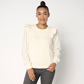 "As Is" C Wonder Cable Mix Sweater