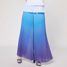 "As Is" C Wonder Fully-Lined Pleated Palazzo Pant