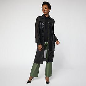 "As Is" C Wonder Sequin Mix Tunic