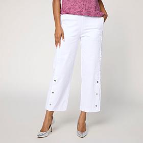 "As Is" C Wonder Stretch Twill Wide-Leg Pant