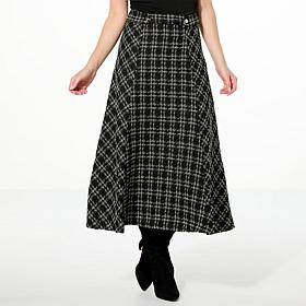 "As Is" C Wonder Tweed A-Line Midi Skirt