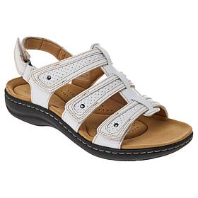"As Is" Clarks Collection Laurieann Ivy Heritage Casual Flat Sandals