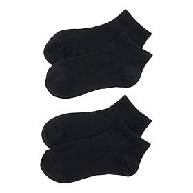 "As Is" CleanBoss by Joy Comfy & Clean 2-Pack Perfect Pair Ankle Socks