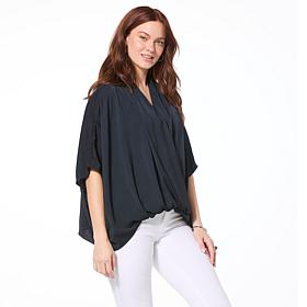 "As Is" Colleen Lopez Crossover Dolman Sleeve Top