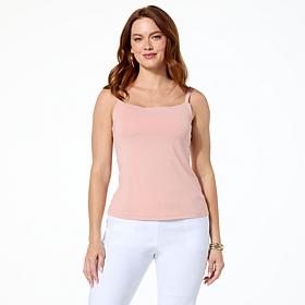 "As Is" Colleen Lopez Knit Camisole with Built-In Shelf Bra