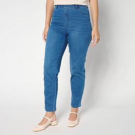"As Is" Colleen Lopez Pull-On Denim Slim Leg "BLT" Jean
