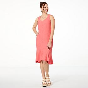 "As Is" Colleen Lopez Textured Tank Dress
