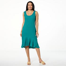 "As Is" Colleen Lopez Textured Tank Dress