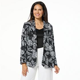 "As Is" Colleen Lopez Woven Eyelet Blazer