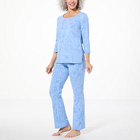 "As Is" Comfort Code Brushed Ribbed Knit Tunic and Pant Set