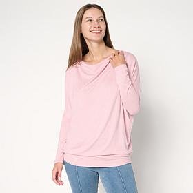 "As Is" Comfort Code So Soft Sweater Knit Draped Tunic