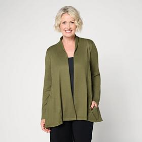 "As Is" Comfort Code Soft Sweater Open Front Wrap