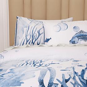 "As Is" Concierge Collection 3-piece Rayon Bamboo Cotton Coastal Co...